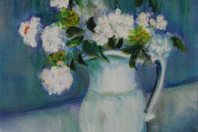 WHITE PITCHER